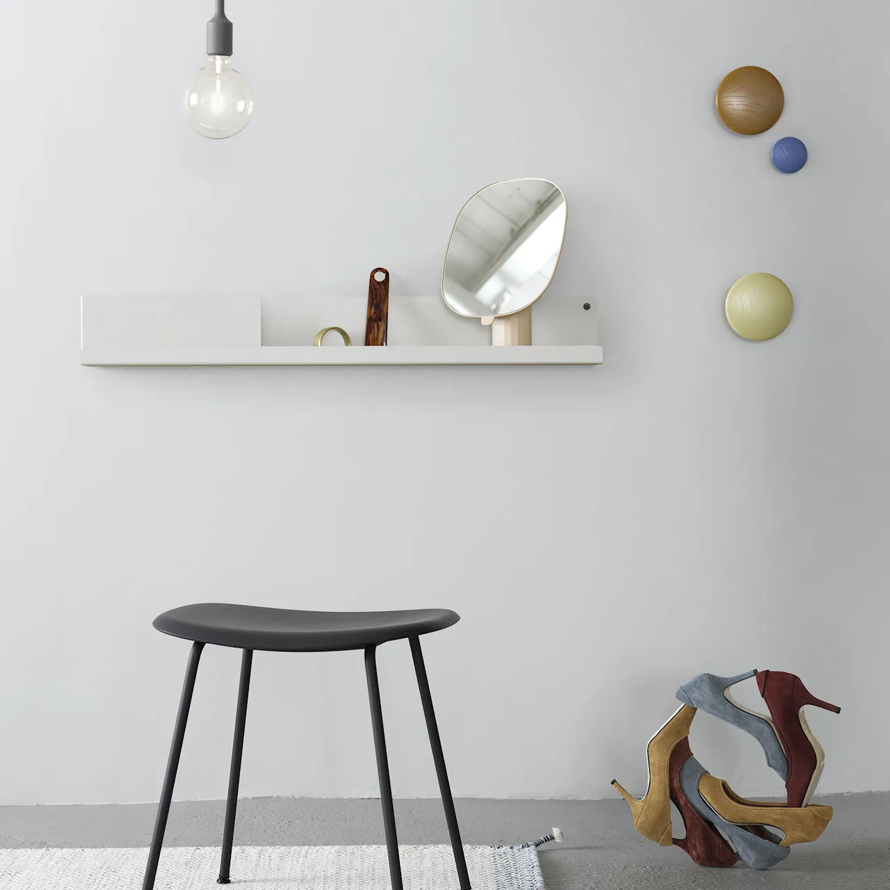 Folded Shelves Medium, Grey