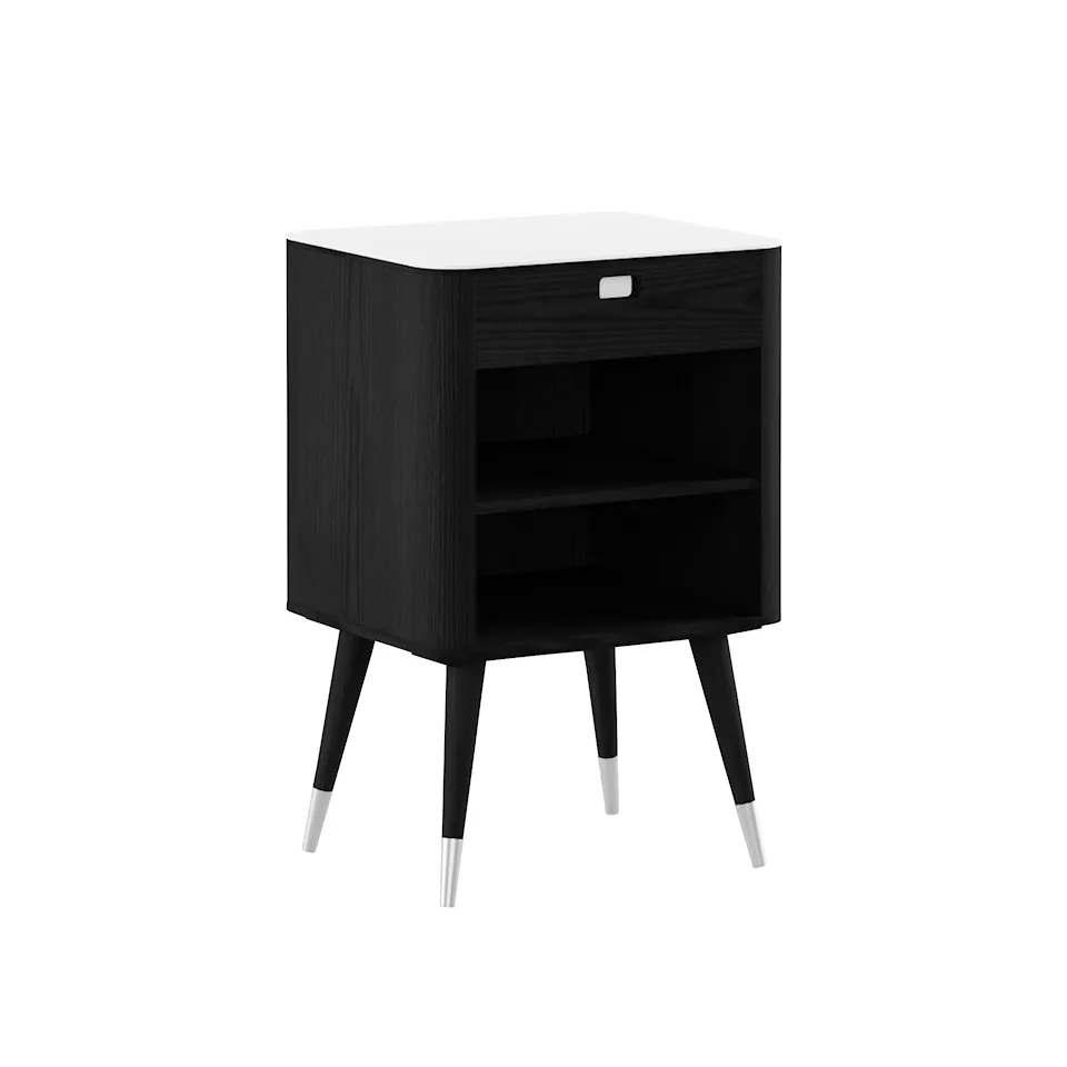 AK 2405 Nightstand, Black stained ash