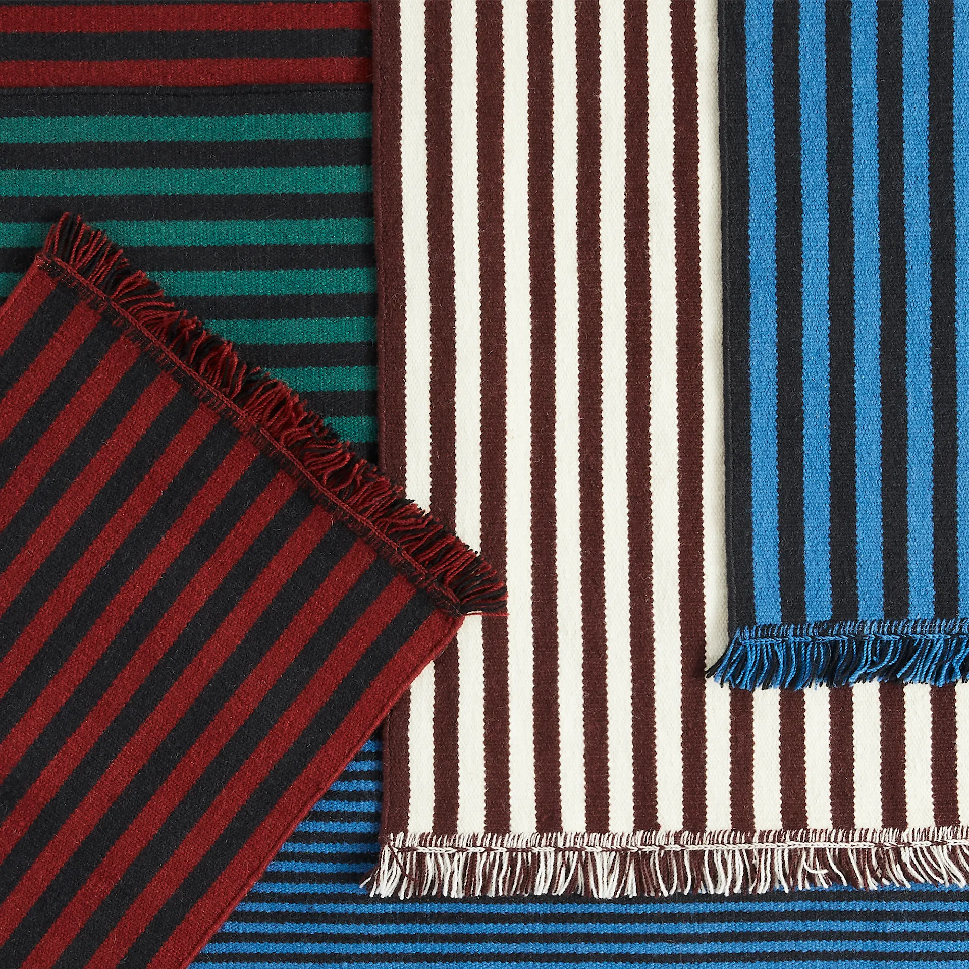 Stripes and Stripes Wool Rug 60 x 200 cm - HAY - NO GA