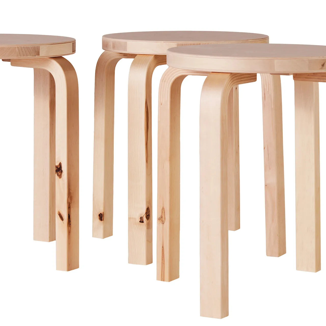 Erikoispainos Stool E60 Wild Birch, signeerattu Formafantasma