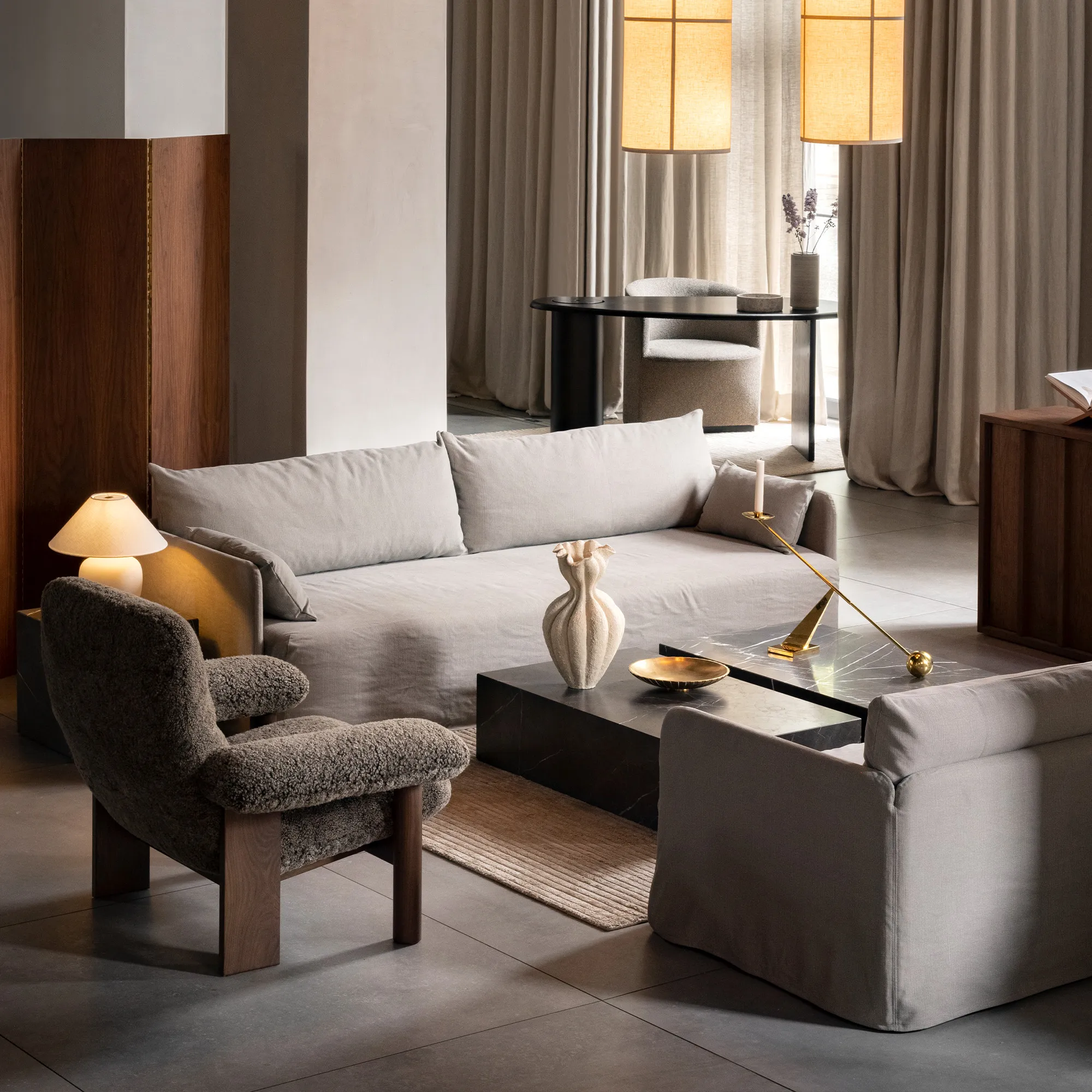 Brasilia Lounge Chair Natural Oak