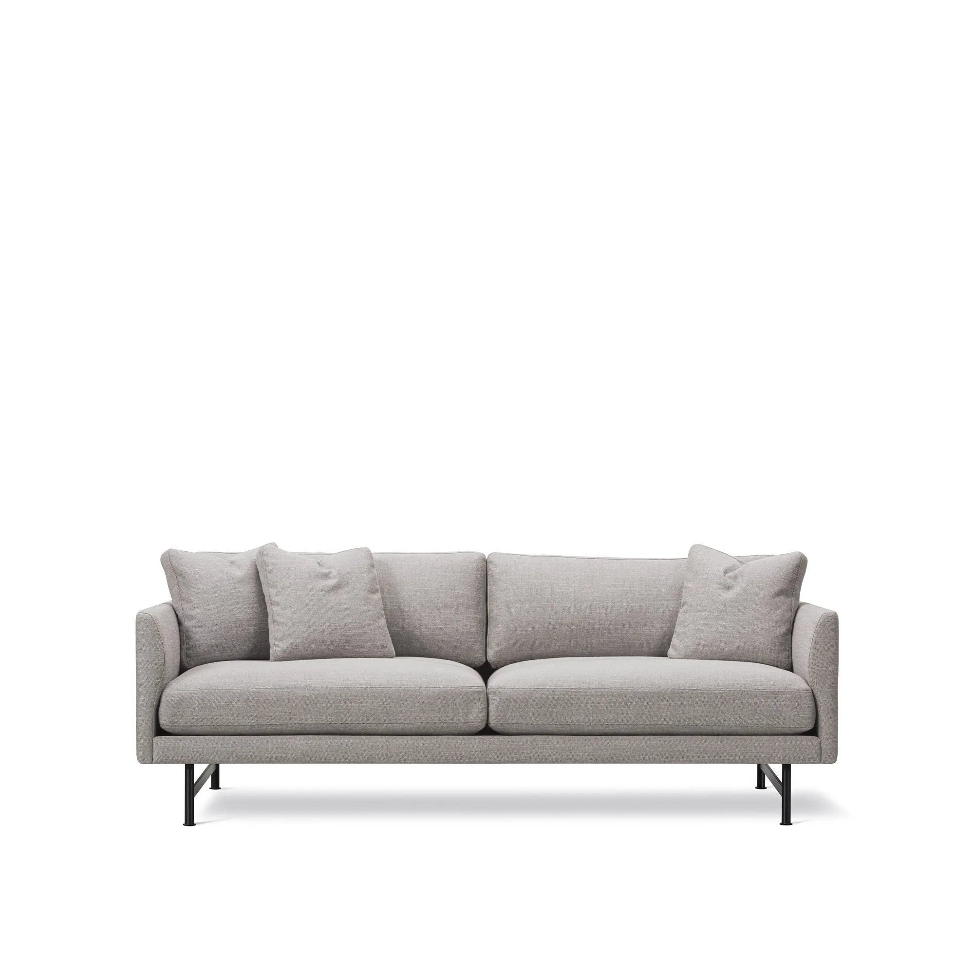 Calmo 2-Seater Sofa Black Steel - 1