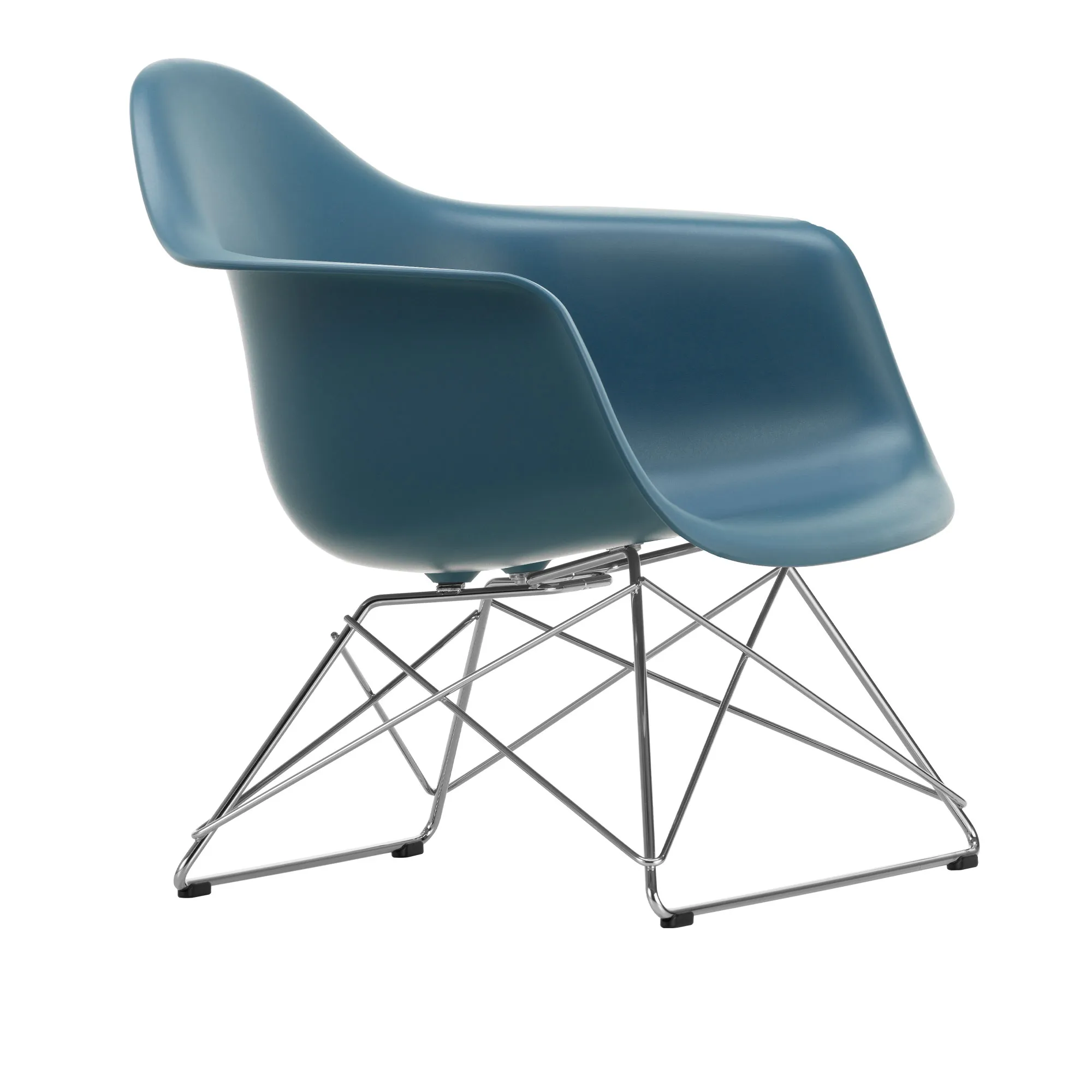 Eames RE Plastic Armchair LAR fauteuil Chrome - 1