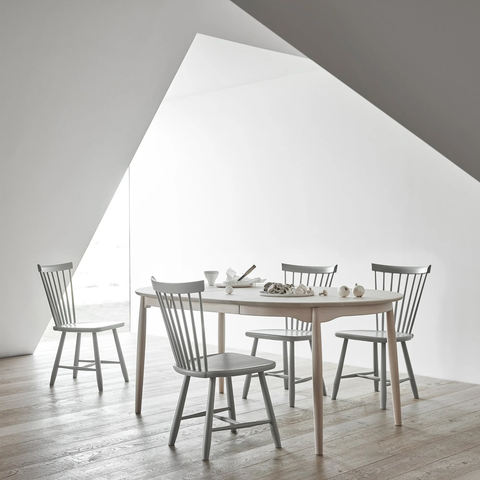 Carl dining table Ø115 cm with extension leaf - 13