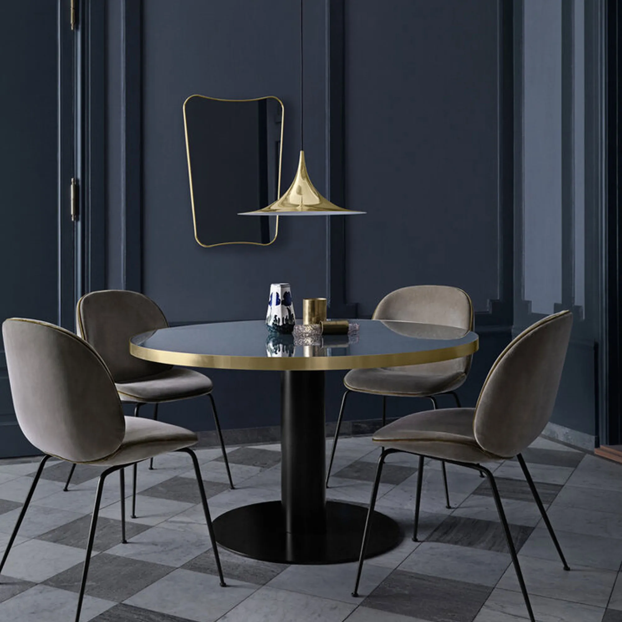 Beetle Dining Chair Upholstered Black - 2