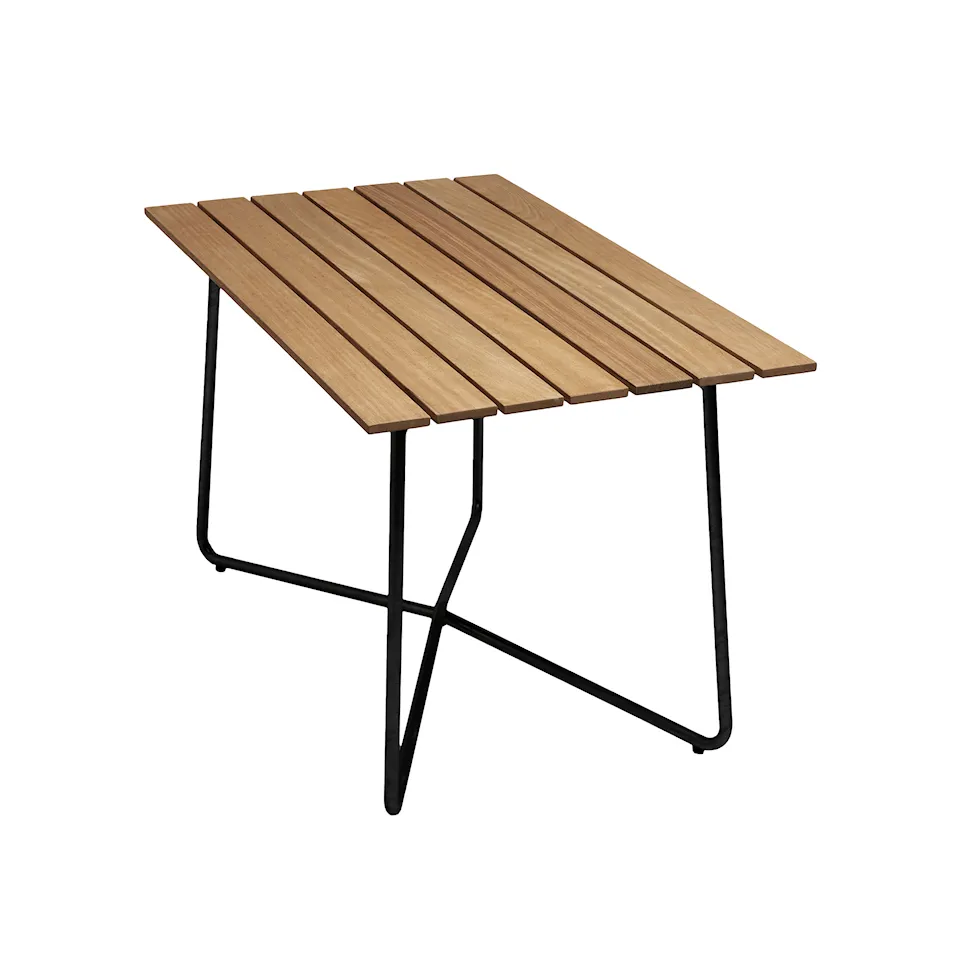 Table B25A 120cm black frame oiled oak