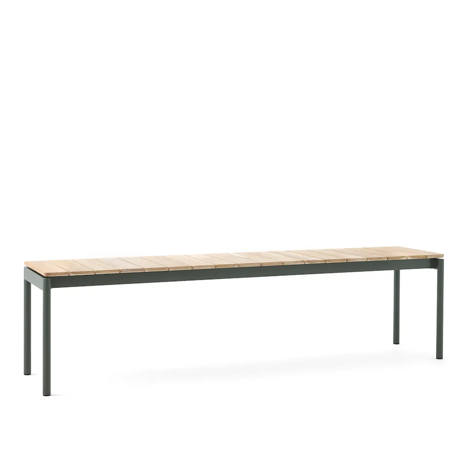 Ville Bench AV28, Large, 180x40 cm, Bronze Green