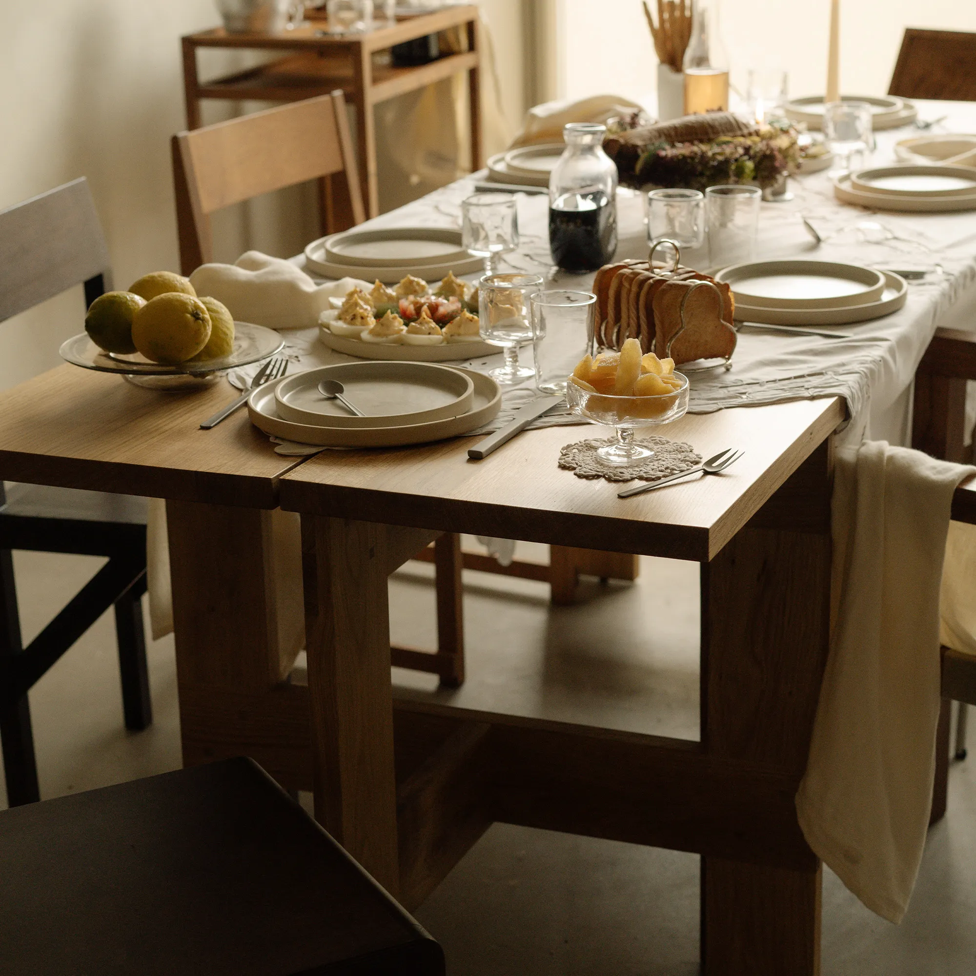 Farmhouse Trestle Planks eettafel - 7