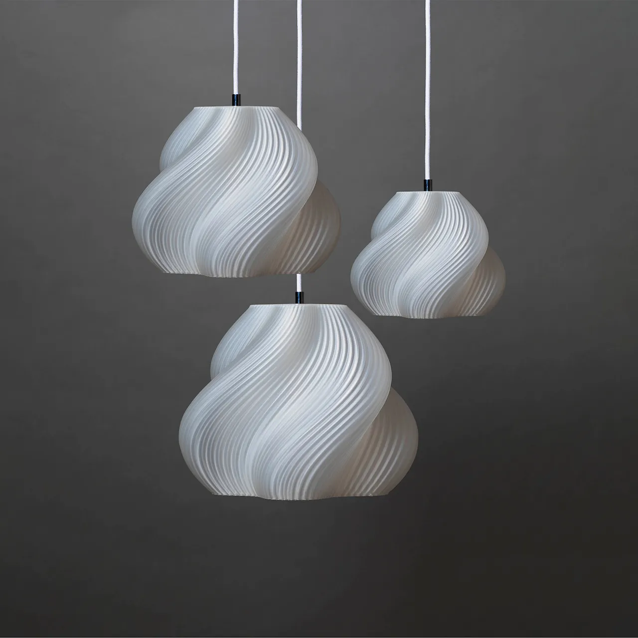 Soft Serve Pendant Lamp 01 Chrome