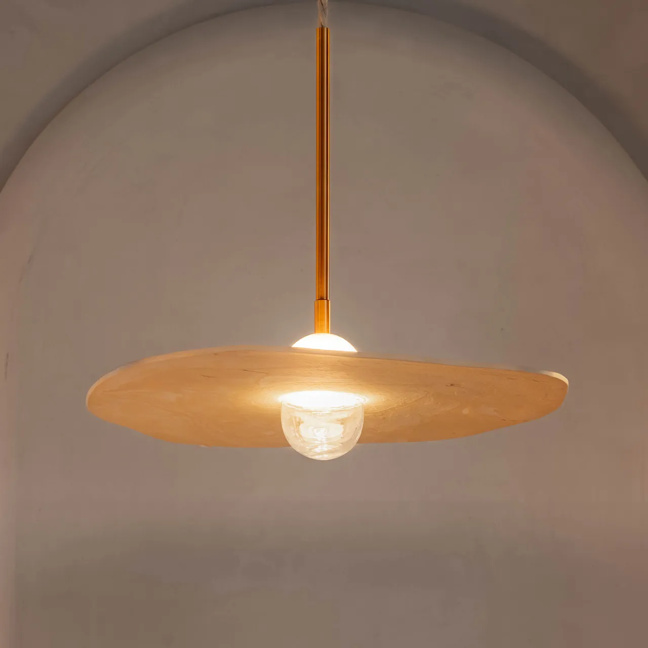 Organic ceramic pendant 35/40cm