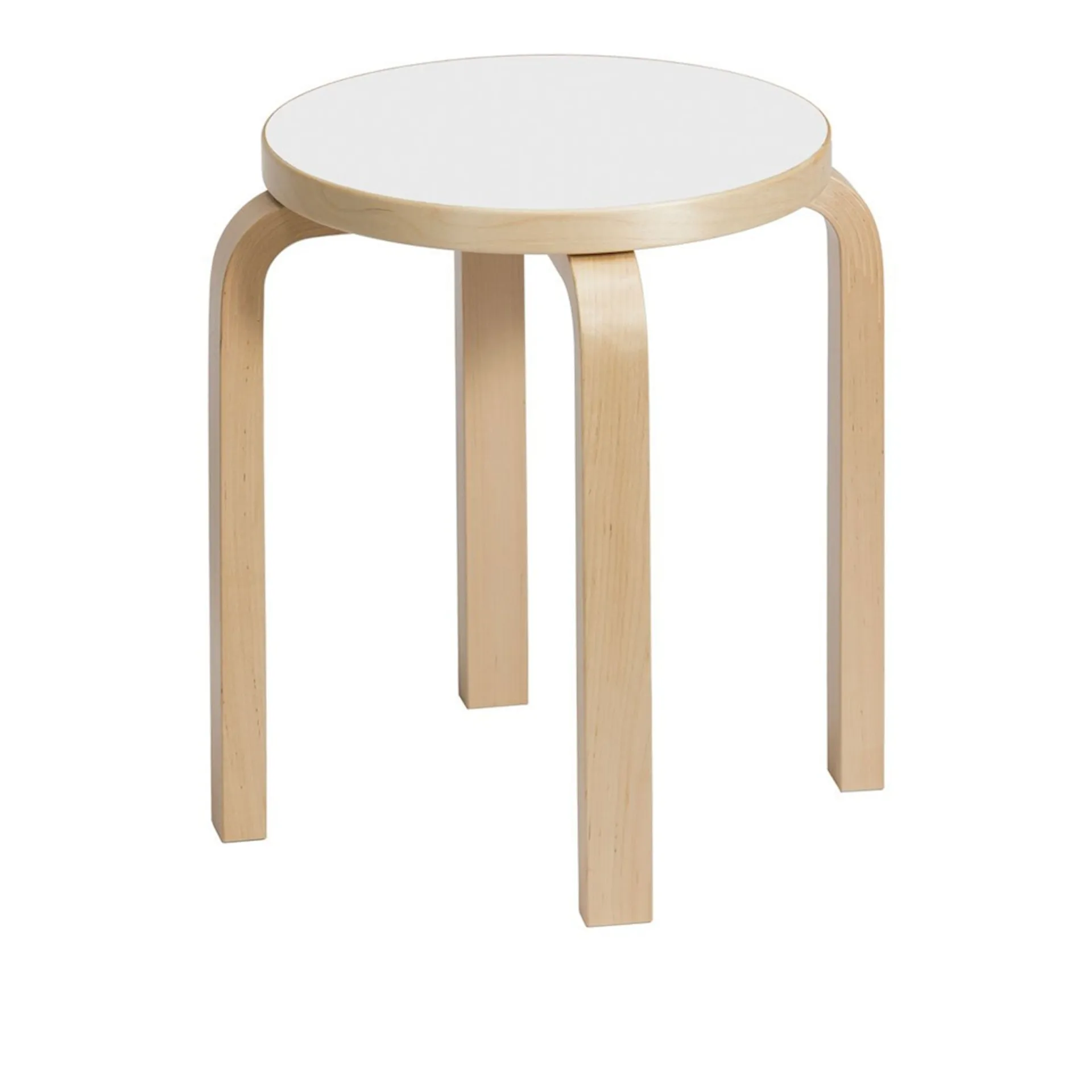 Stool E60 Clear lacquered - Artek - Alvar Aalto - NO GA