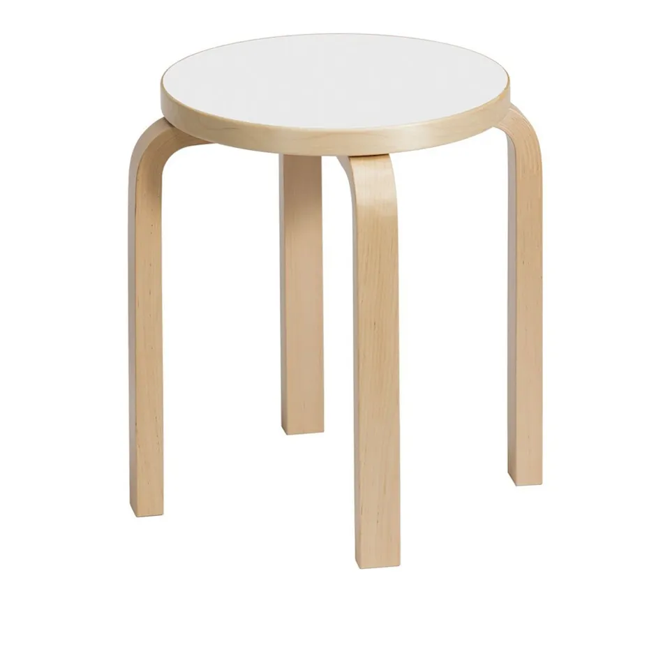 Stool E60 - Clear lacquered Birch