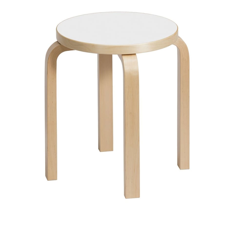 Stool E60 Clear lacquered