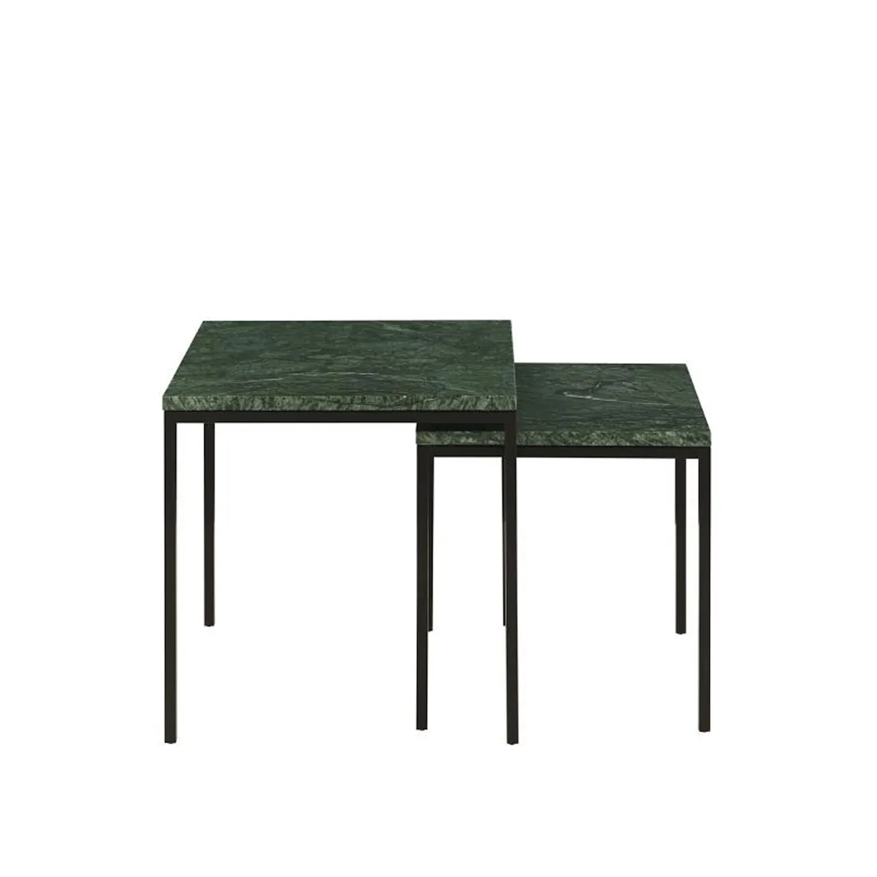 Amadora Occasional Table Large, Verde, Black Lacquered Base