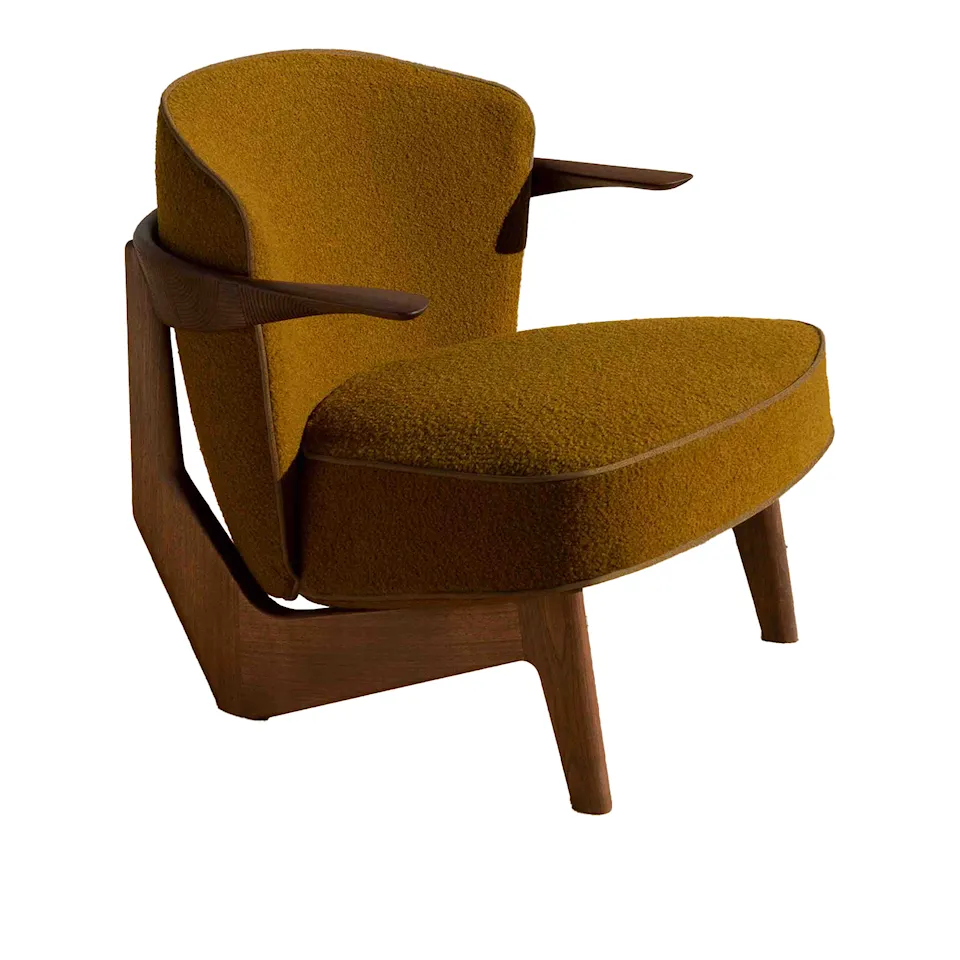 Sova lounge armchair oiled walnut