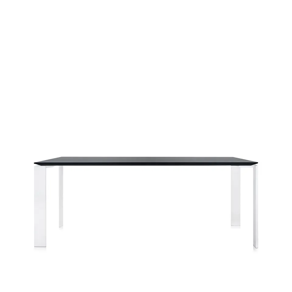 Four Table 4523 190x79, Black/White, Scratch-Proof Laminate