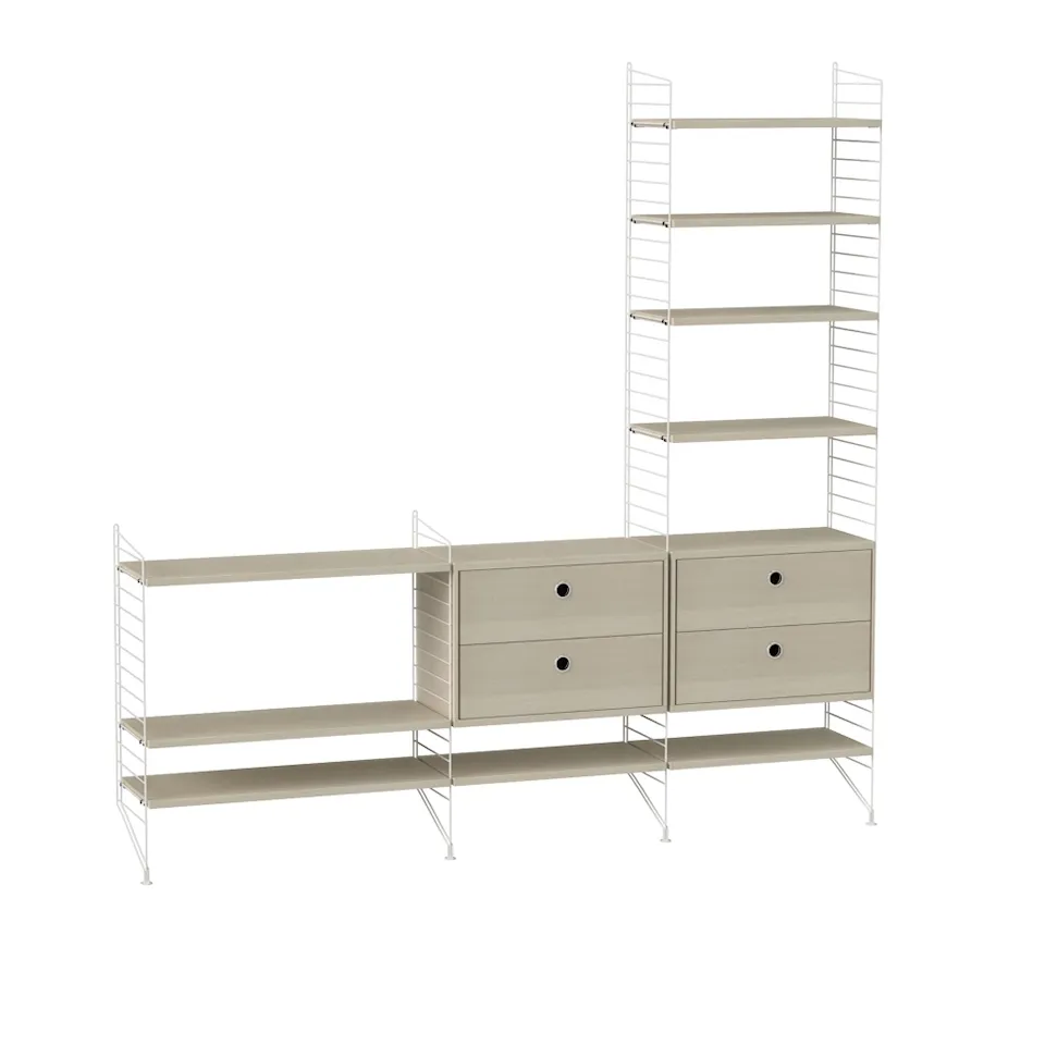 String Dagligstue J Ask/Hvid