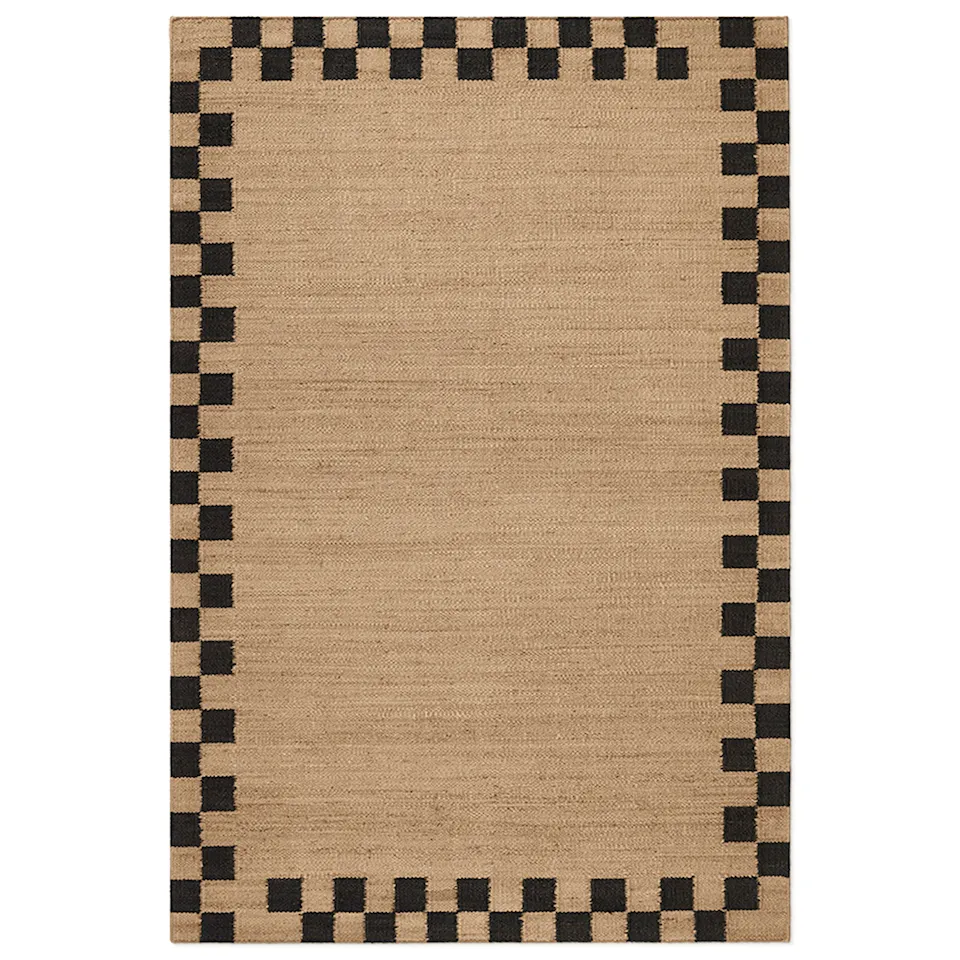 Jute Border Black matto