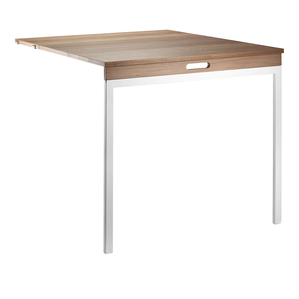 String Folding Table Walnut/White