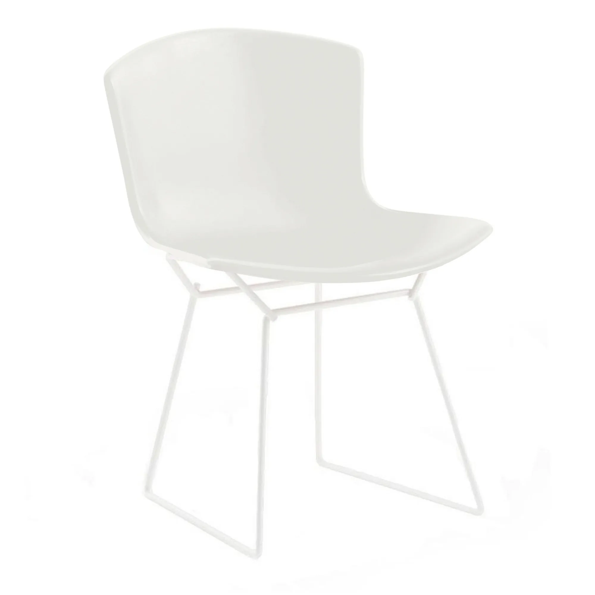 Bertoia Plastic udendørs stol hvid - 1