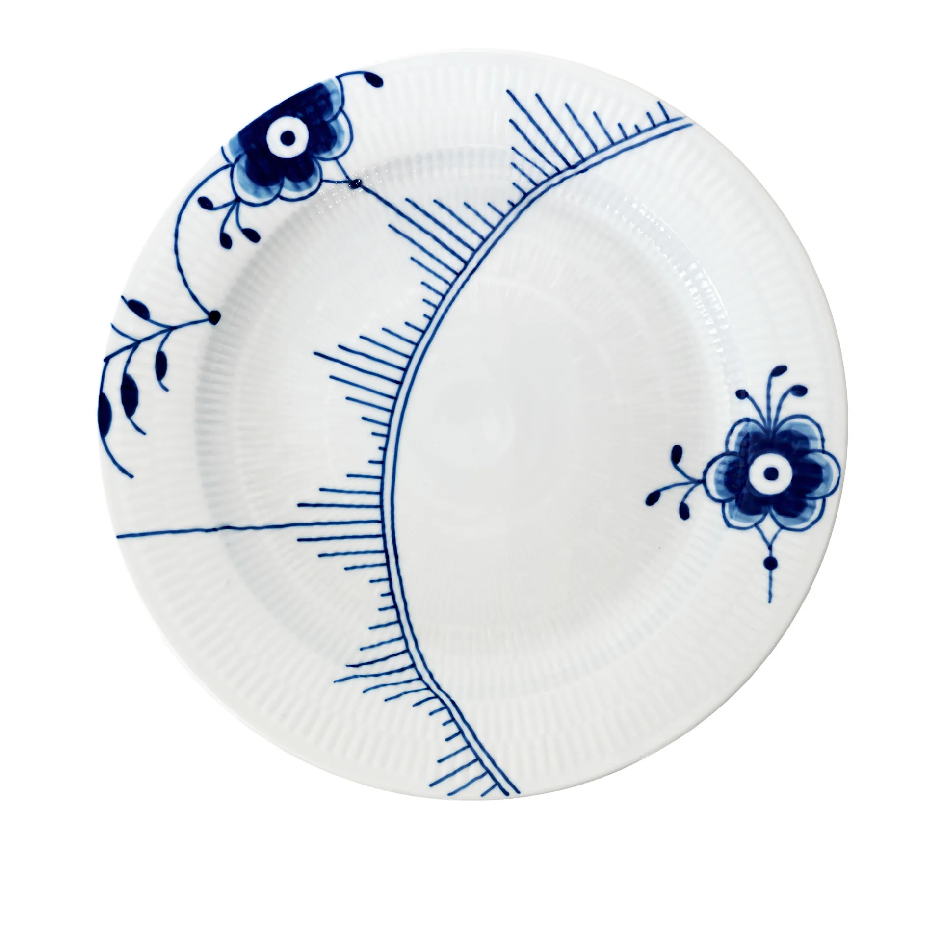 Blue Fluted Mega Plate 33 cm - Royal Copenhagen - NO GA