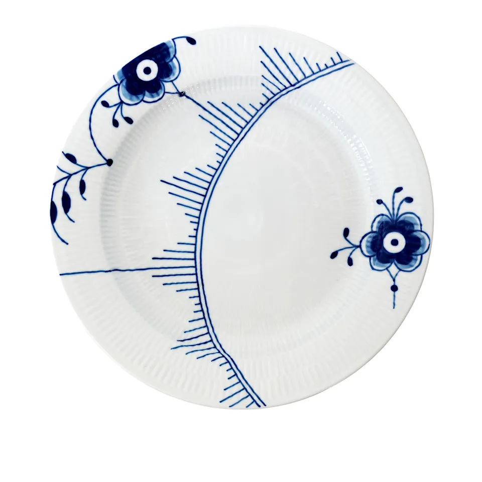 Blue Fluted Mega Plate 33 cm