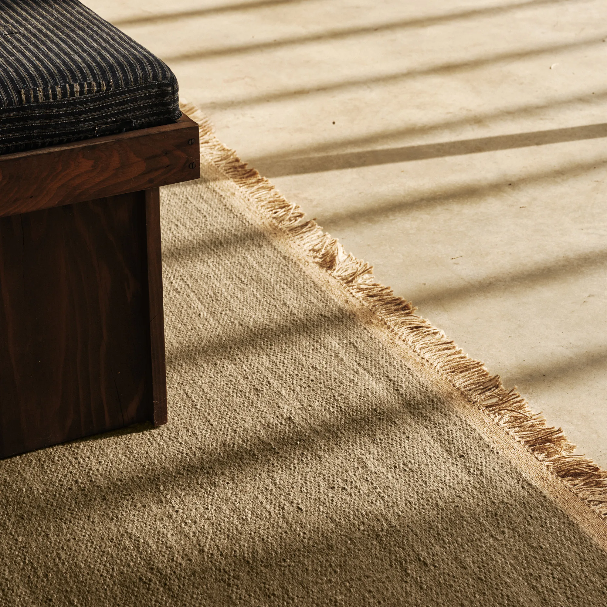 Desert Fern uld- og jute-tæppe - 5