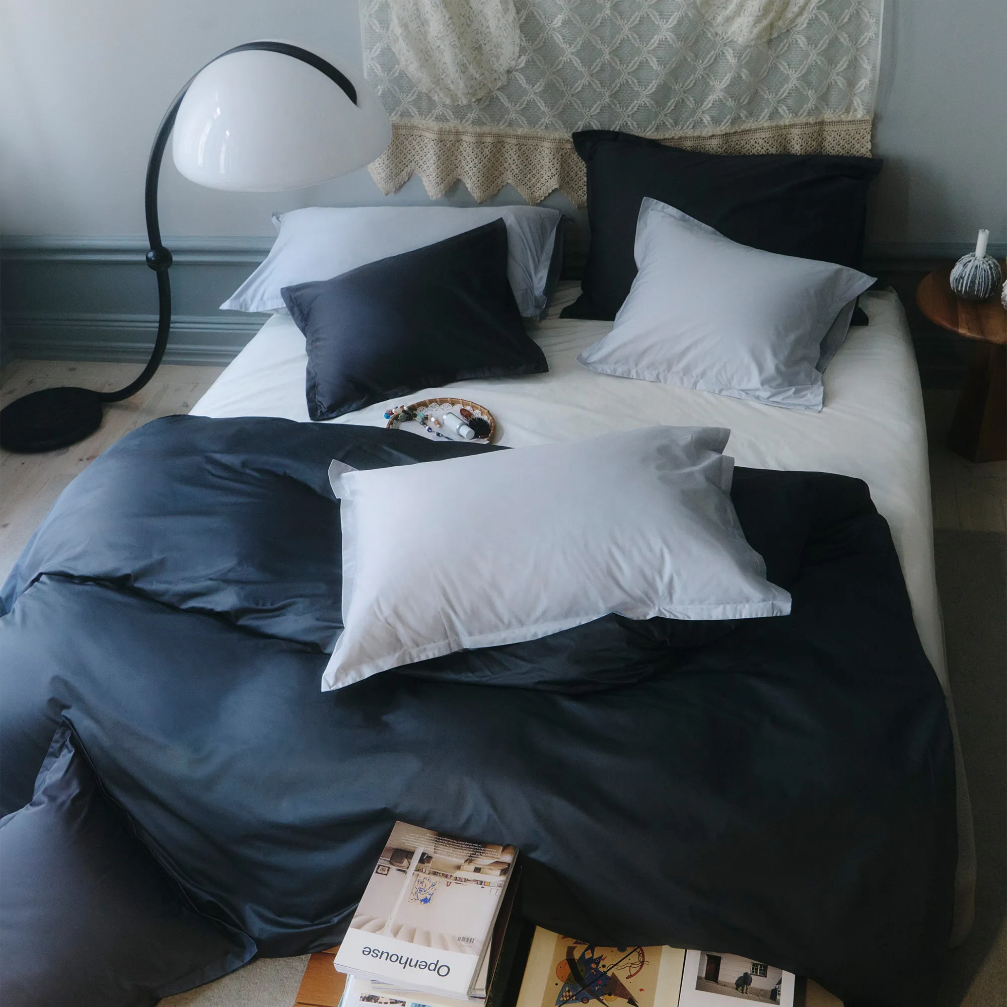 Shade Anthracite Grey Duvet Cover - 4