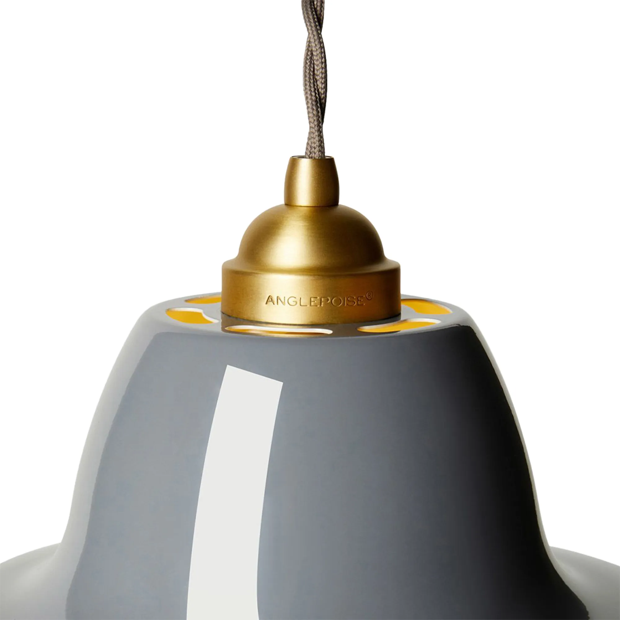 Original 1227 Brass Midi Wide Pendant Lamp - 6