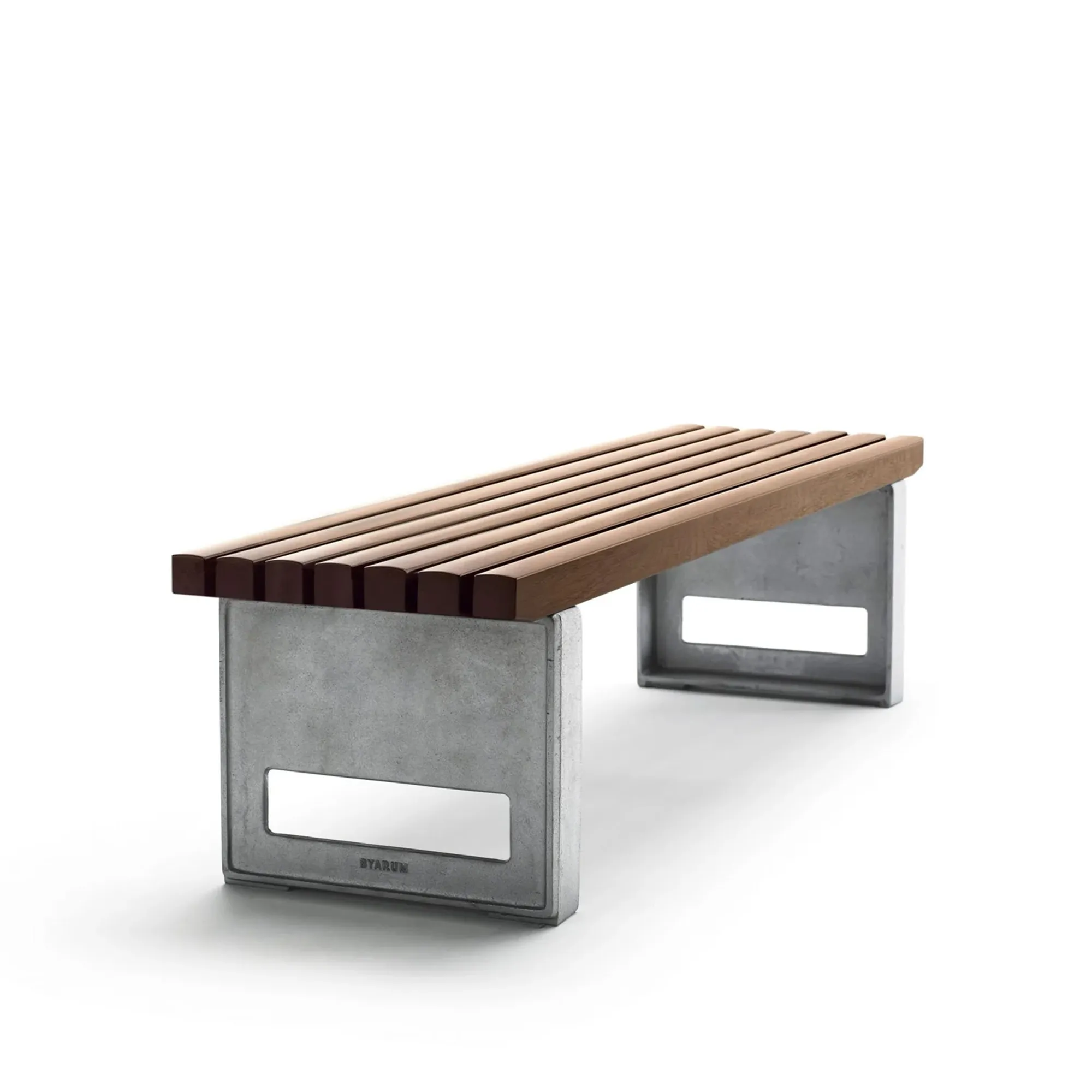 Block Bench Small Oiled Mahogany - 1