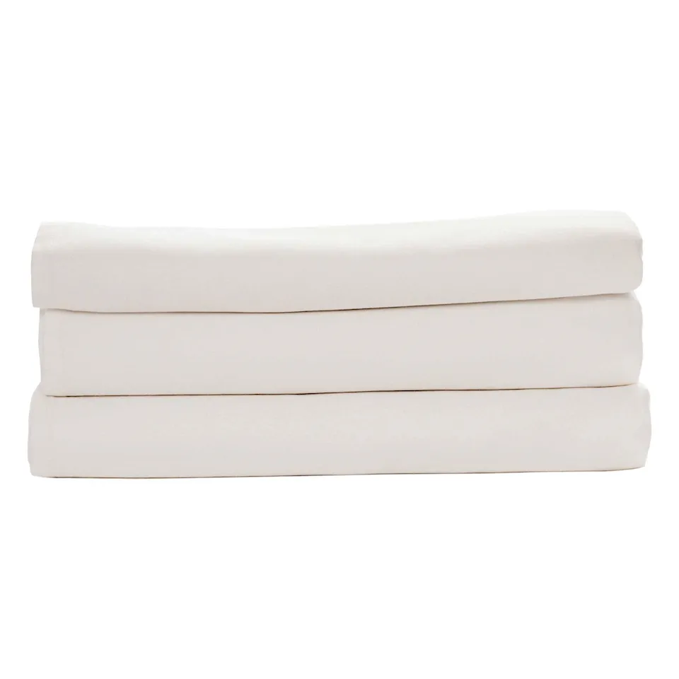 Satin Bed Sheet - Ogland White