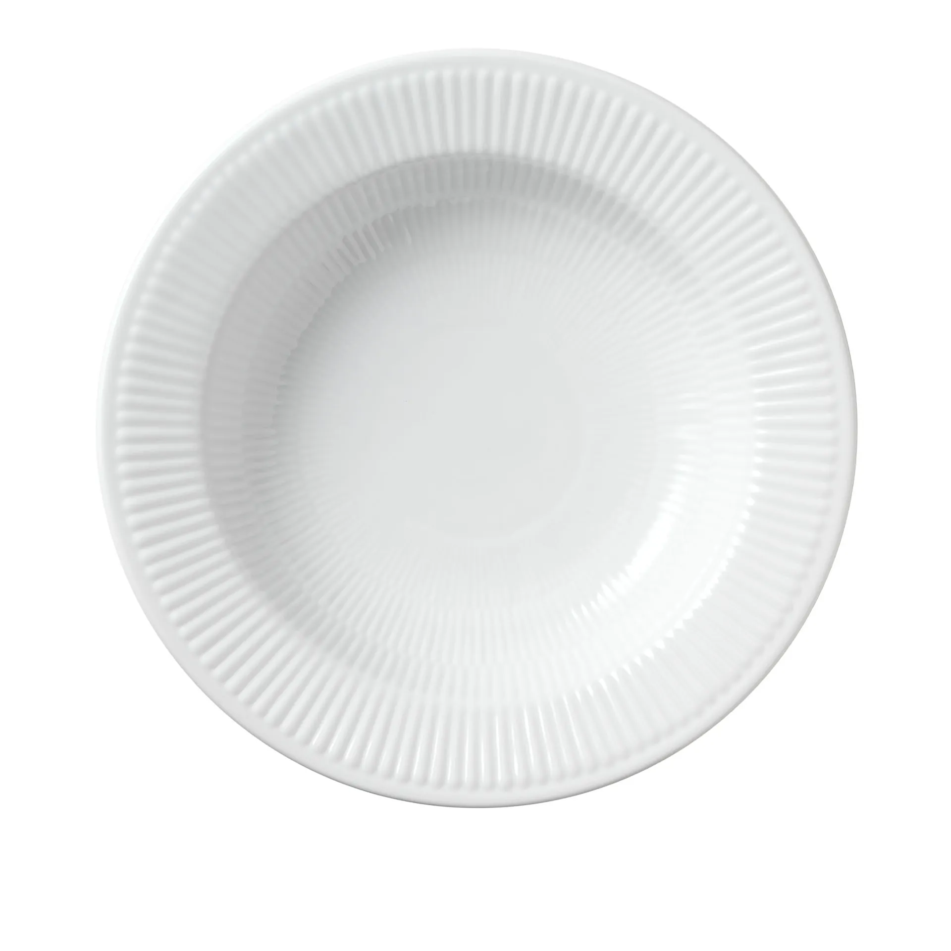 White Fluted Pastatallerken 30 cm - Royal Copenhagen - NO GA