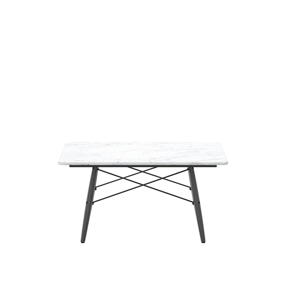 Eames RE Plastic Coffee Table - Square, White Marble