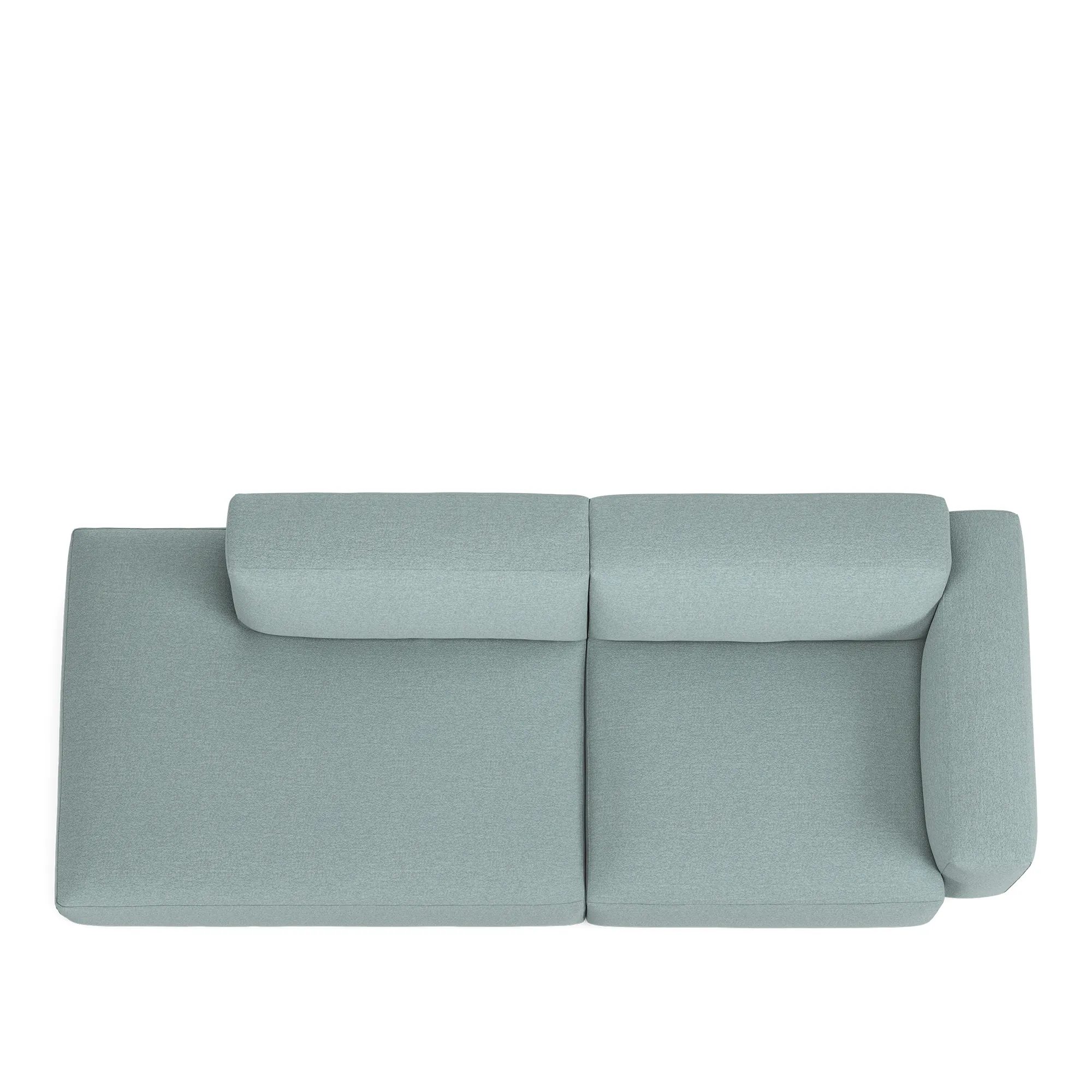 Brick 2-Seater Open End Left - 8