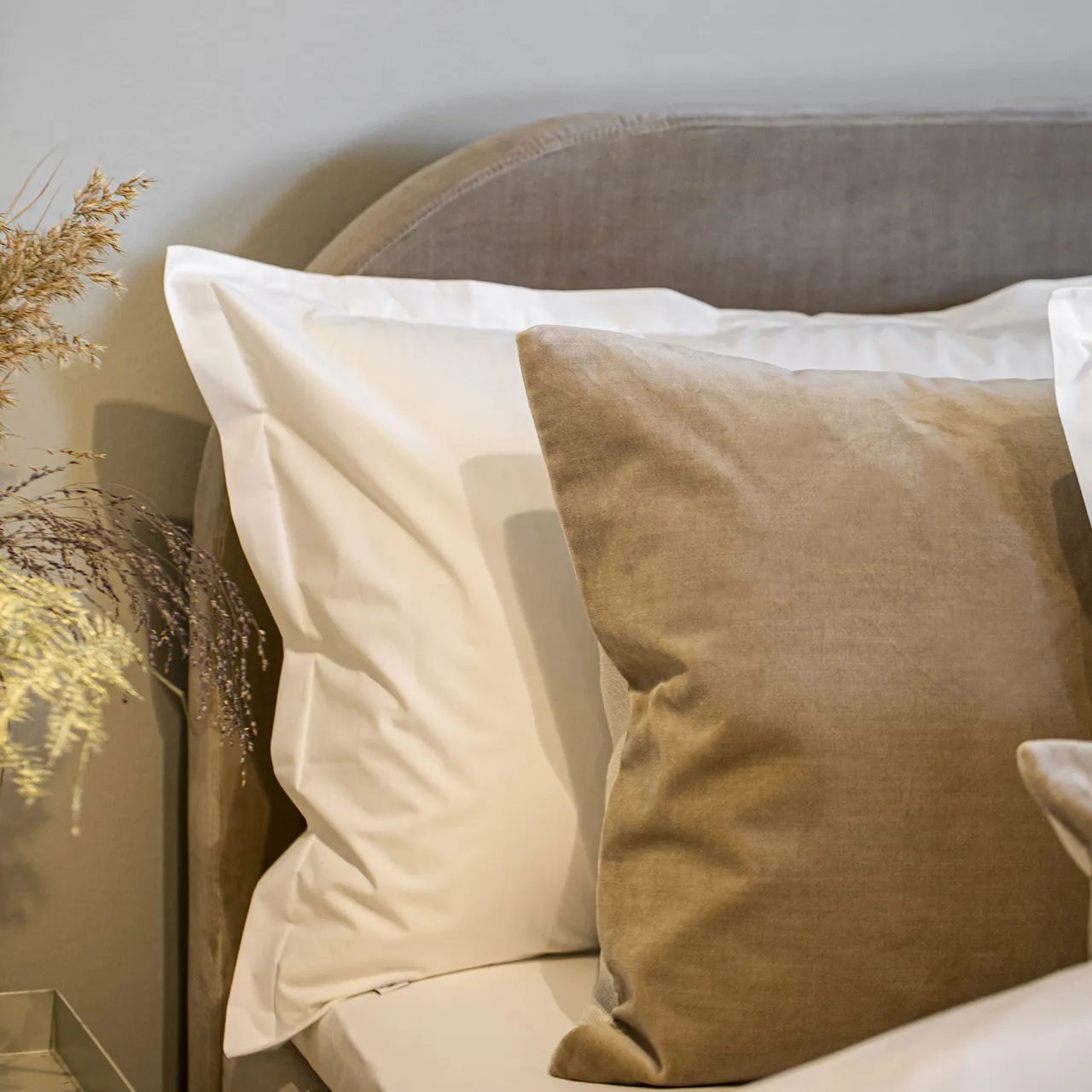 Bianca Headboard Velvet Beige