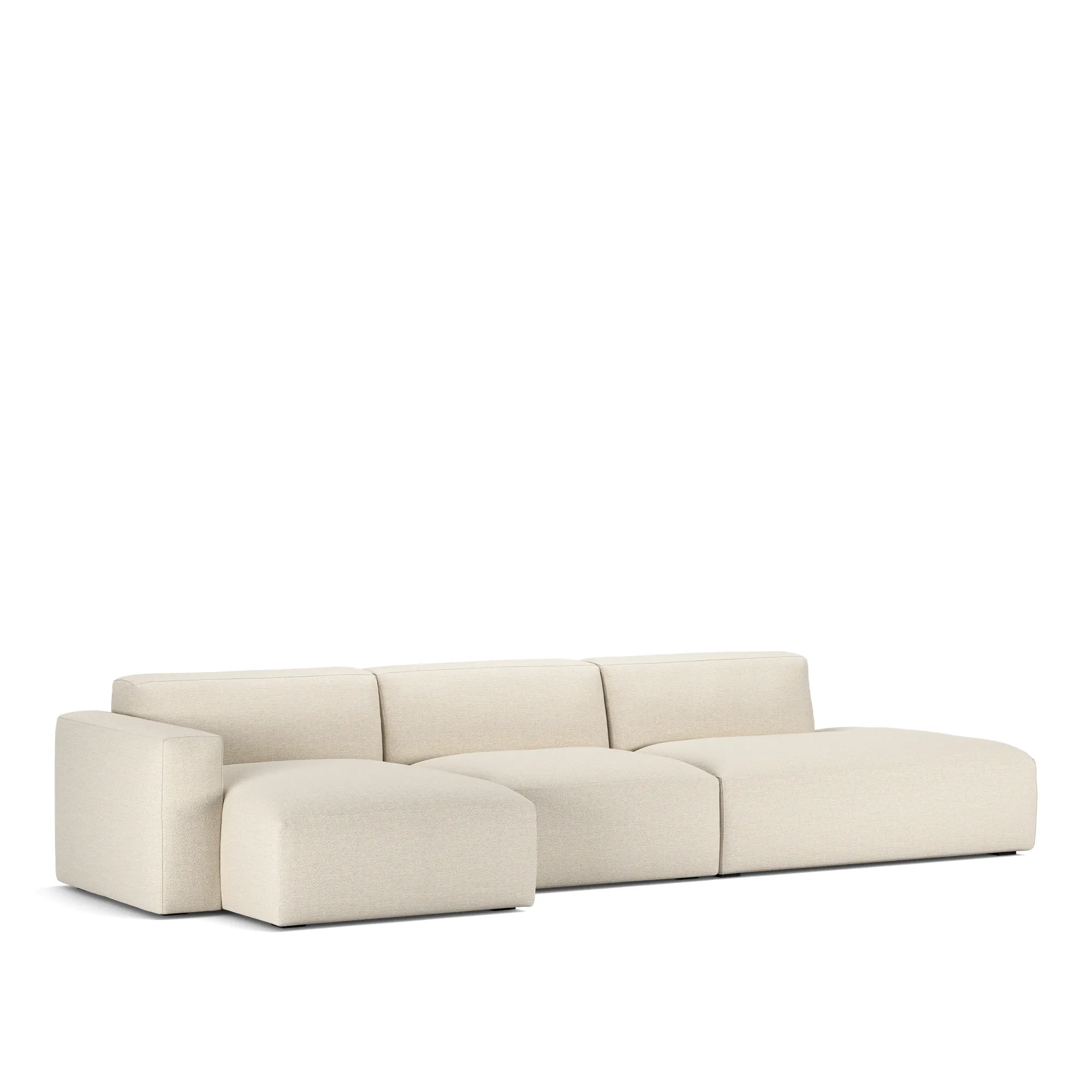 Brick 3-Seater Chaise Lounge Open End Right - 2