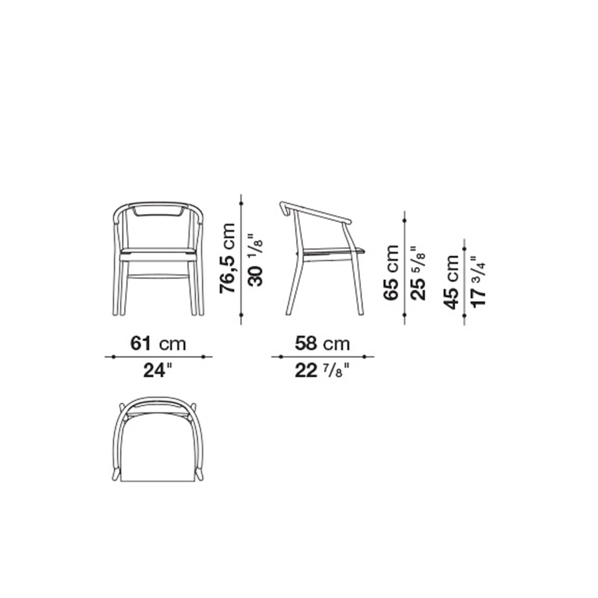 Jens Armchair - Leather Seat - B&B Italia - Antonio Citterio - NO GA