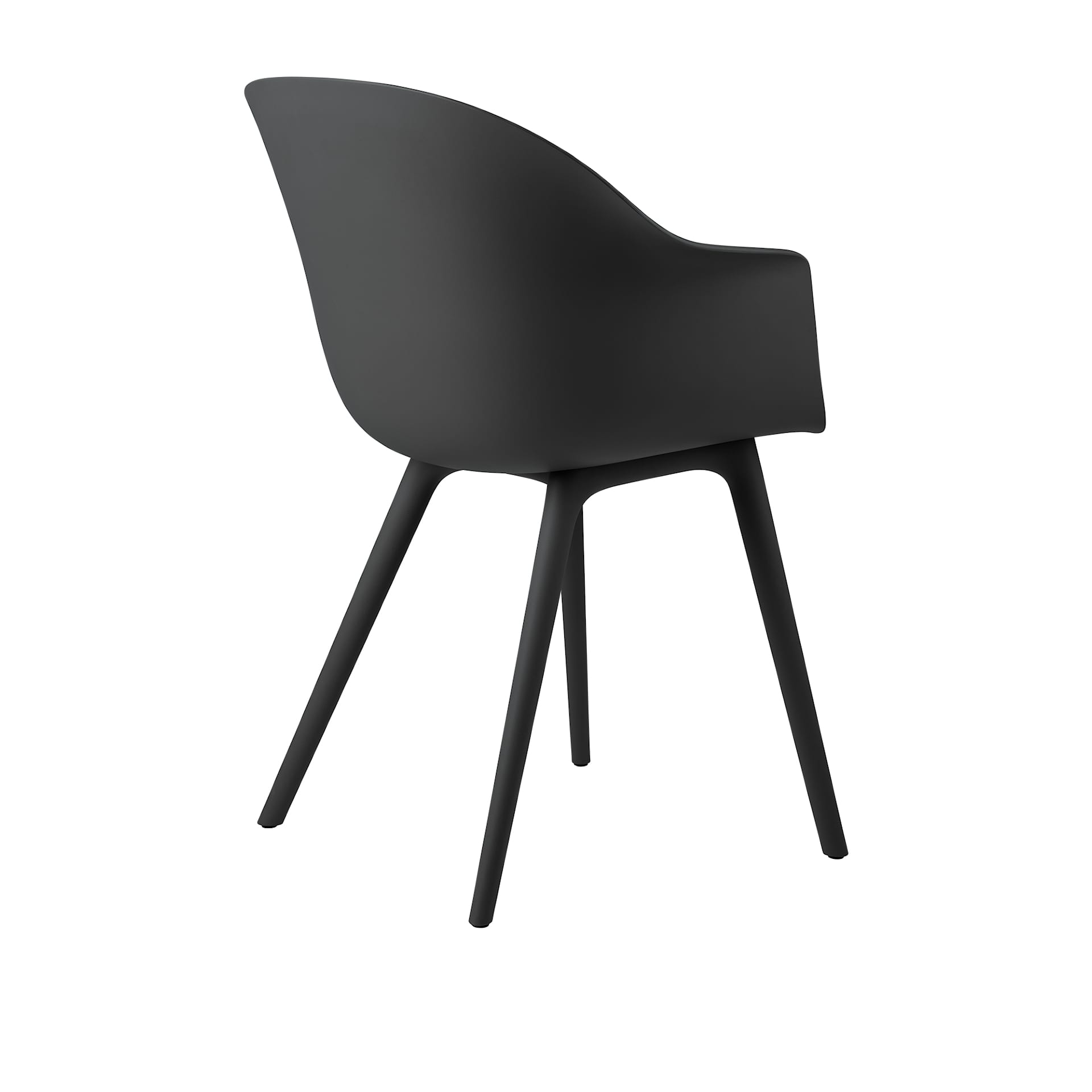 Bat Dining Chair Plastic Base - Oklädd - Gubi - GamFratesi - NO GA