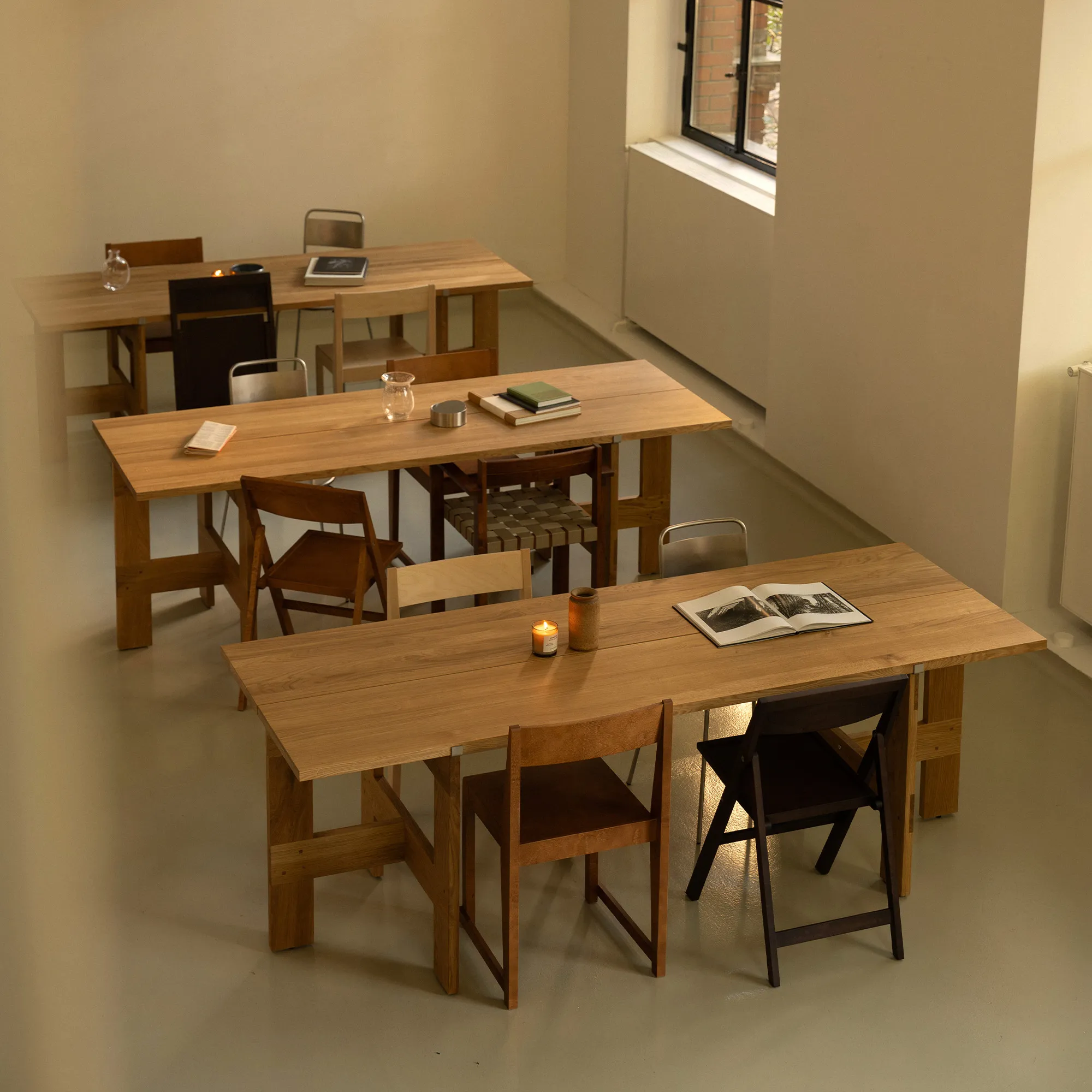 Farmhouse Trestle Planks eettafel - 10