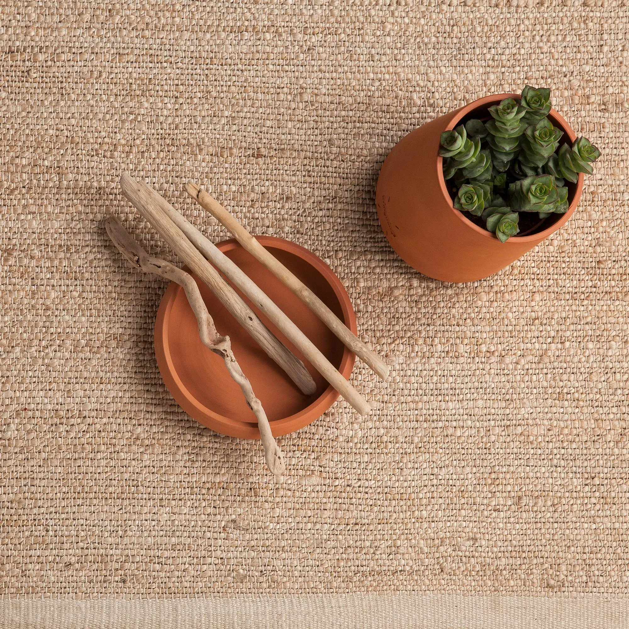 Herb jute vloerkleed Natural - 3