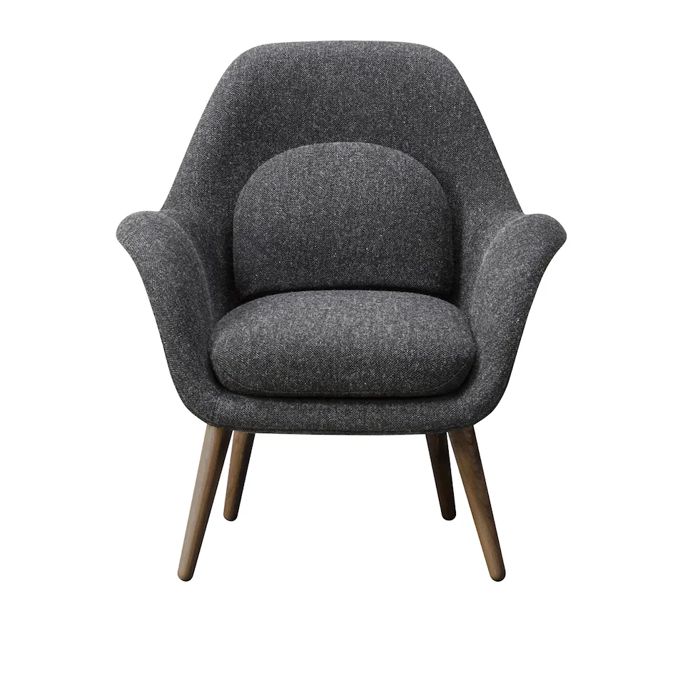 Swoon Petit Lounge Chair Lacquered Walnut