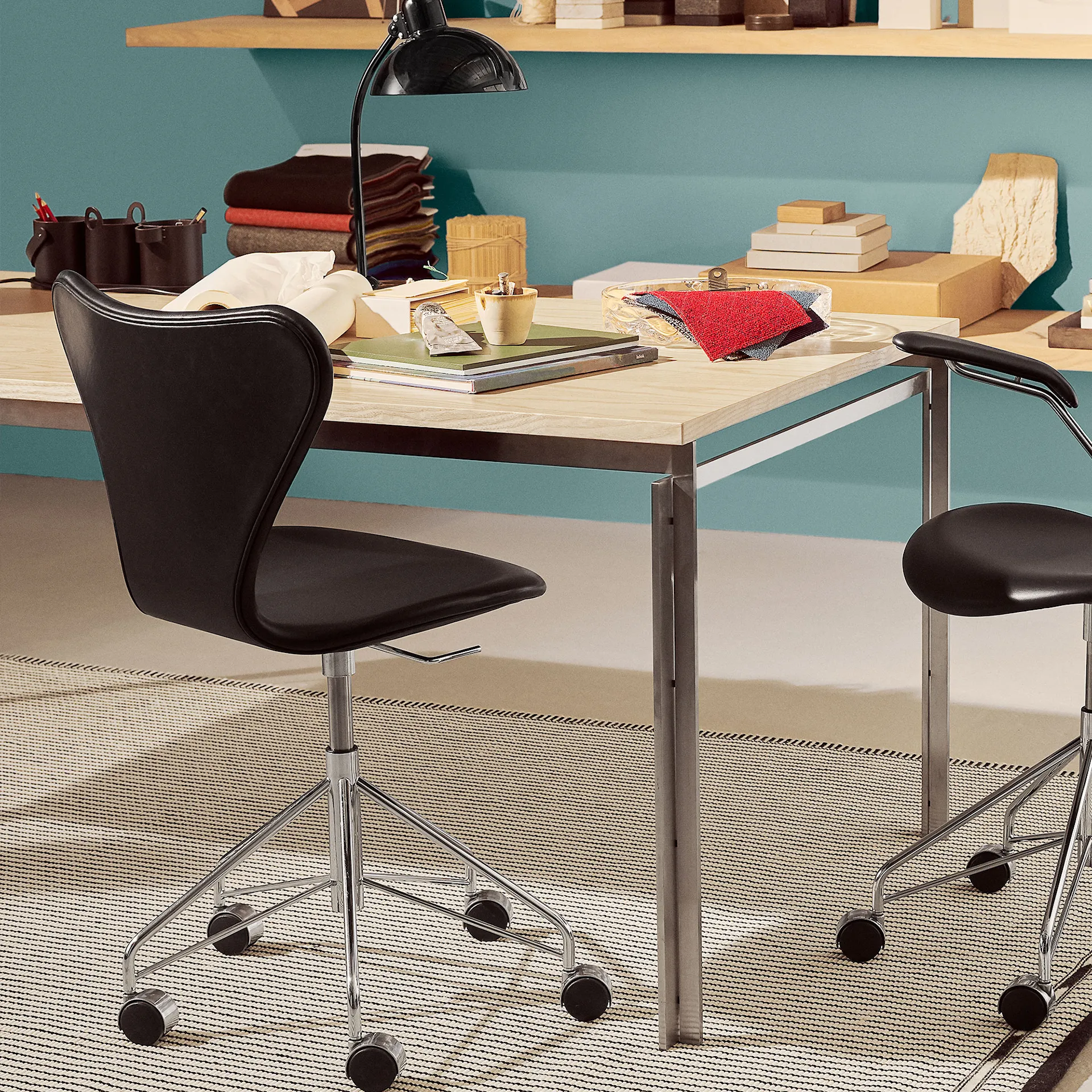 3117 Series 7 - Full Leather / Soft Black - Fritz Hansen - Arne Jacobsen - NO GA