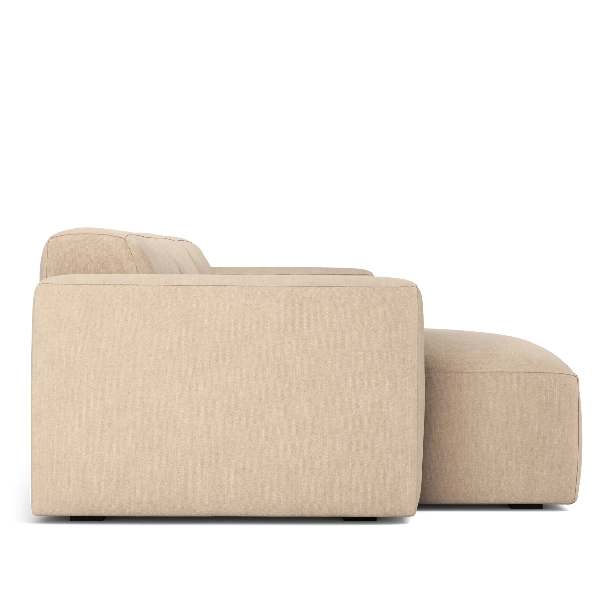 Brick 3-zitsbank met chaise longue links - 3