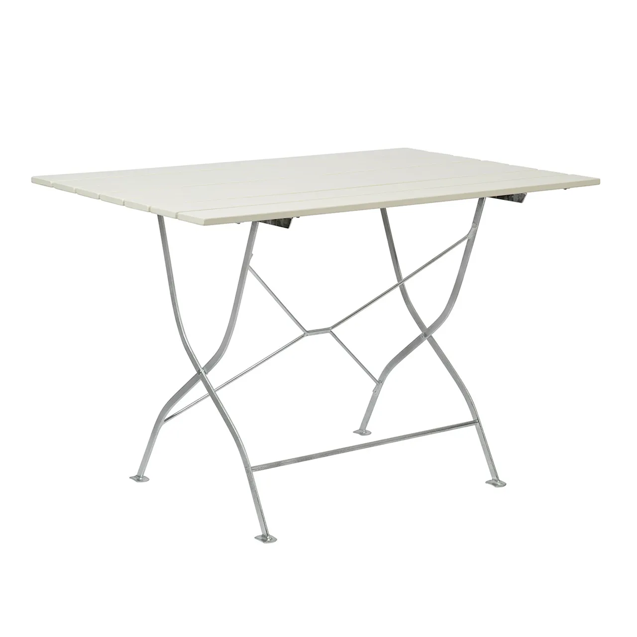 Bryggeri Table 110x70 - White Lacquered Oak/Steel