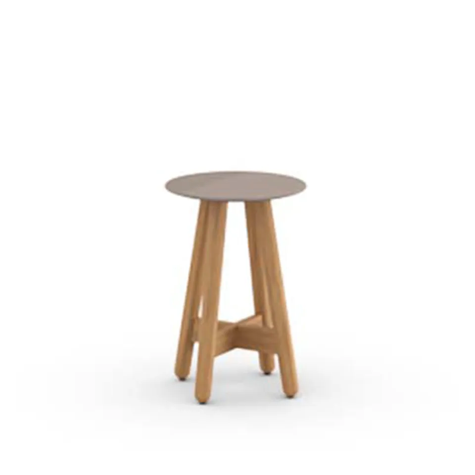 Mbrace Side Table 35 cm Teak / Taupe