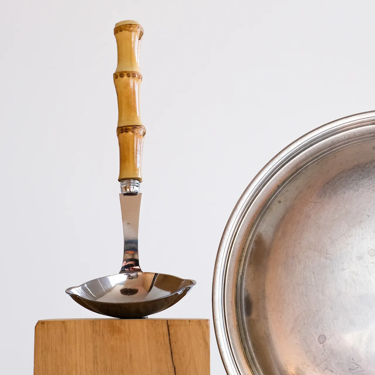 Panda Light Bamboo Gravy Ladle