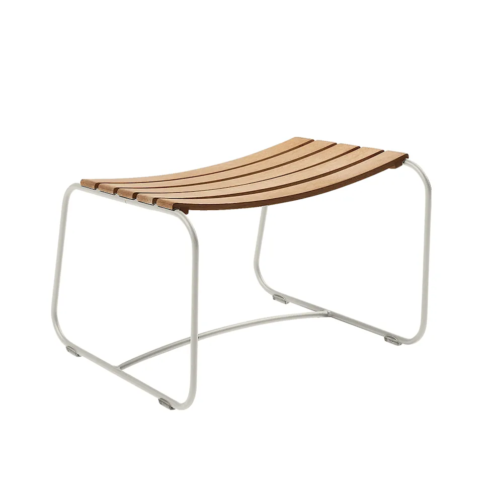 Surprising Teak Footrest, Clay Grey