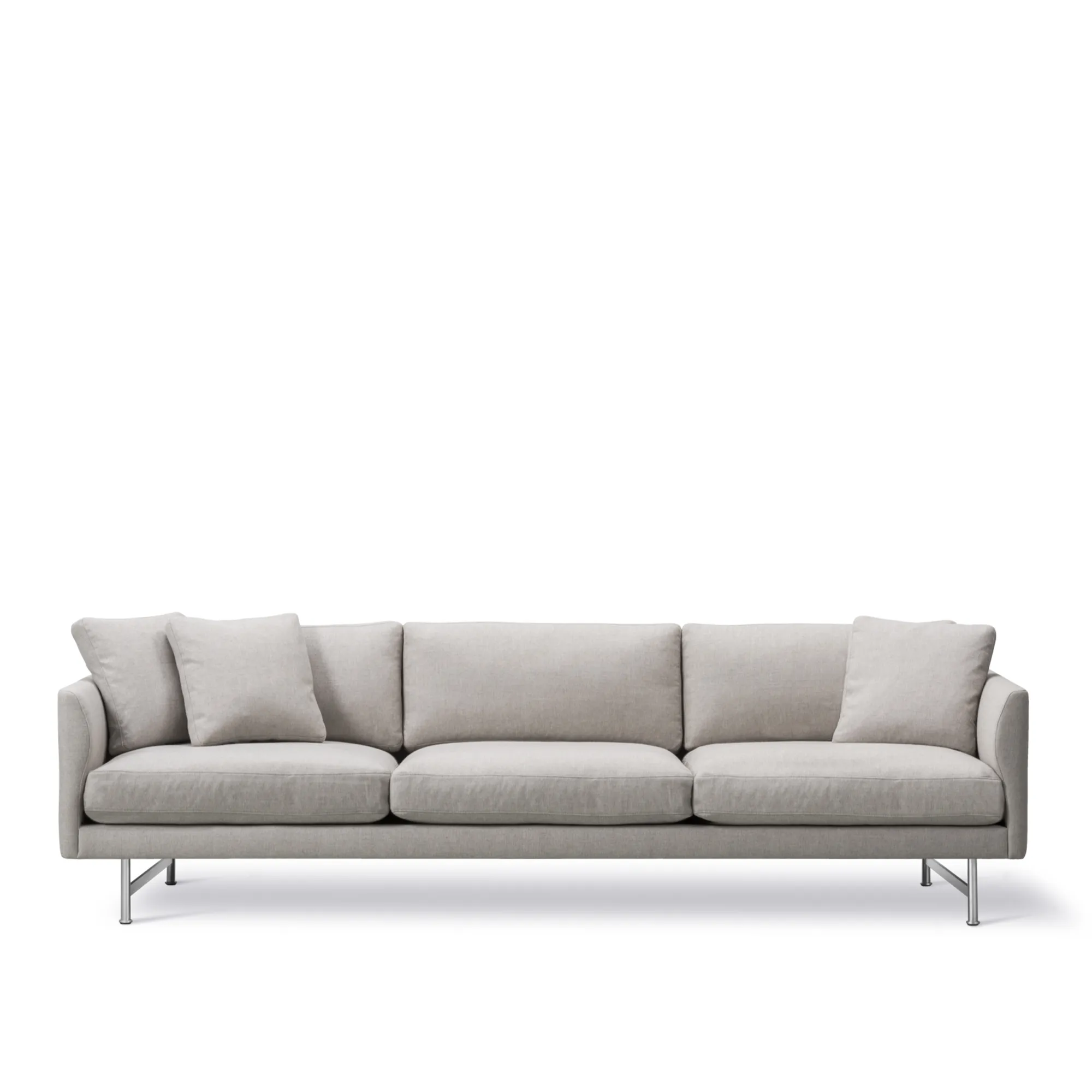 Calmo 3-zitsbank mat chroom - 1