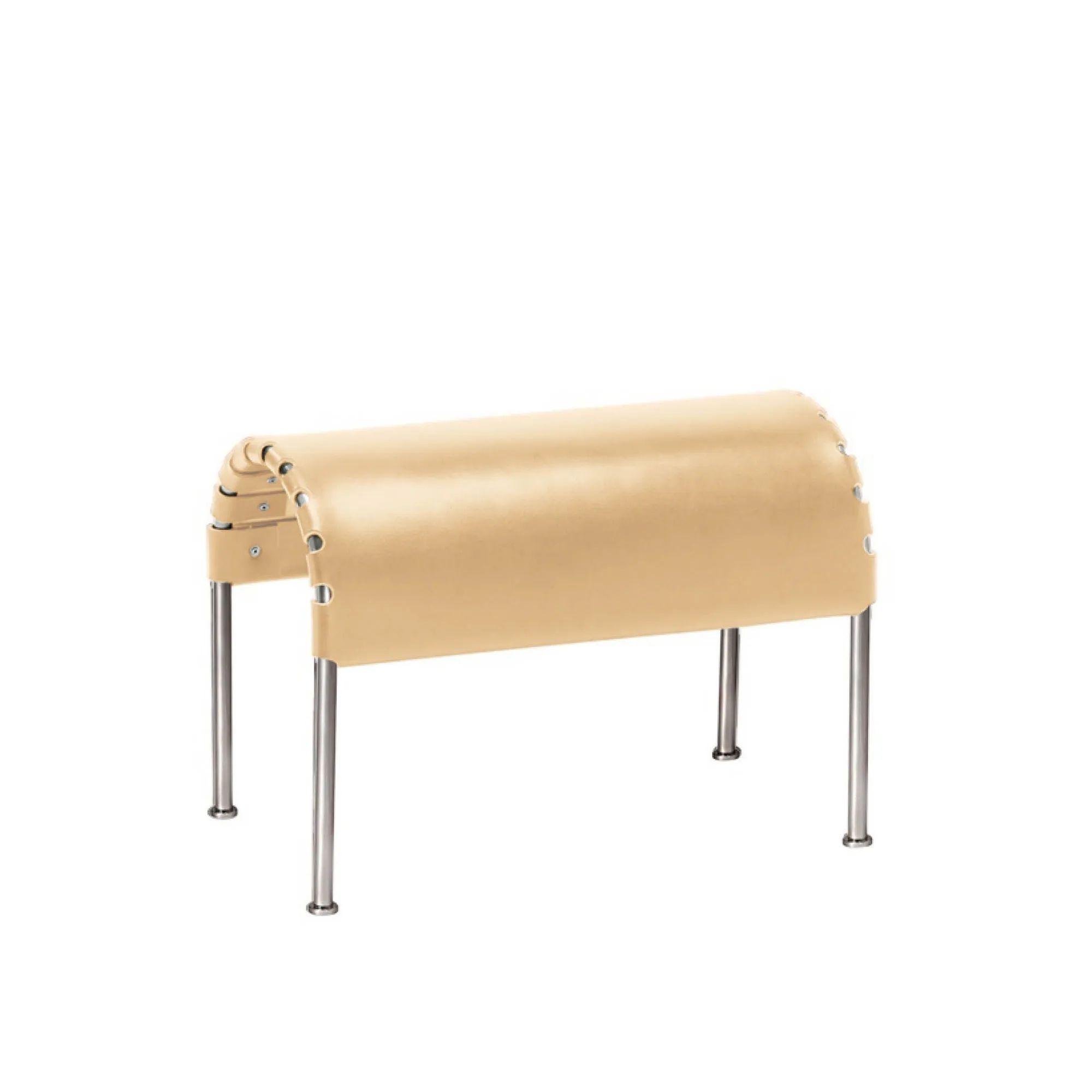 Bruno Footstool Matt Chrome - 1