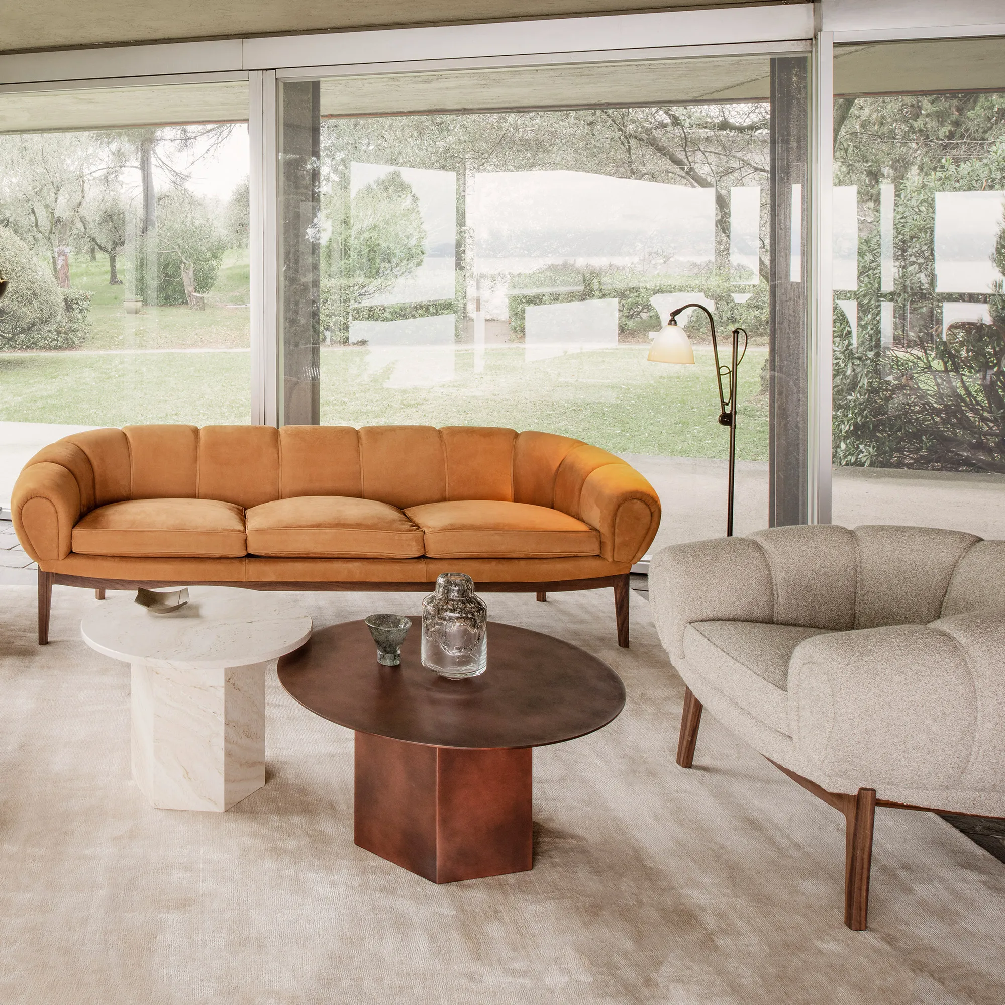 Croissant 3-Seater Sofa Walnut - 6